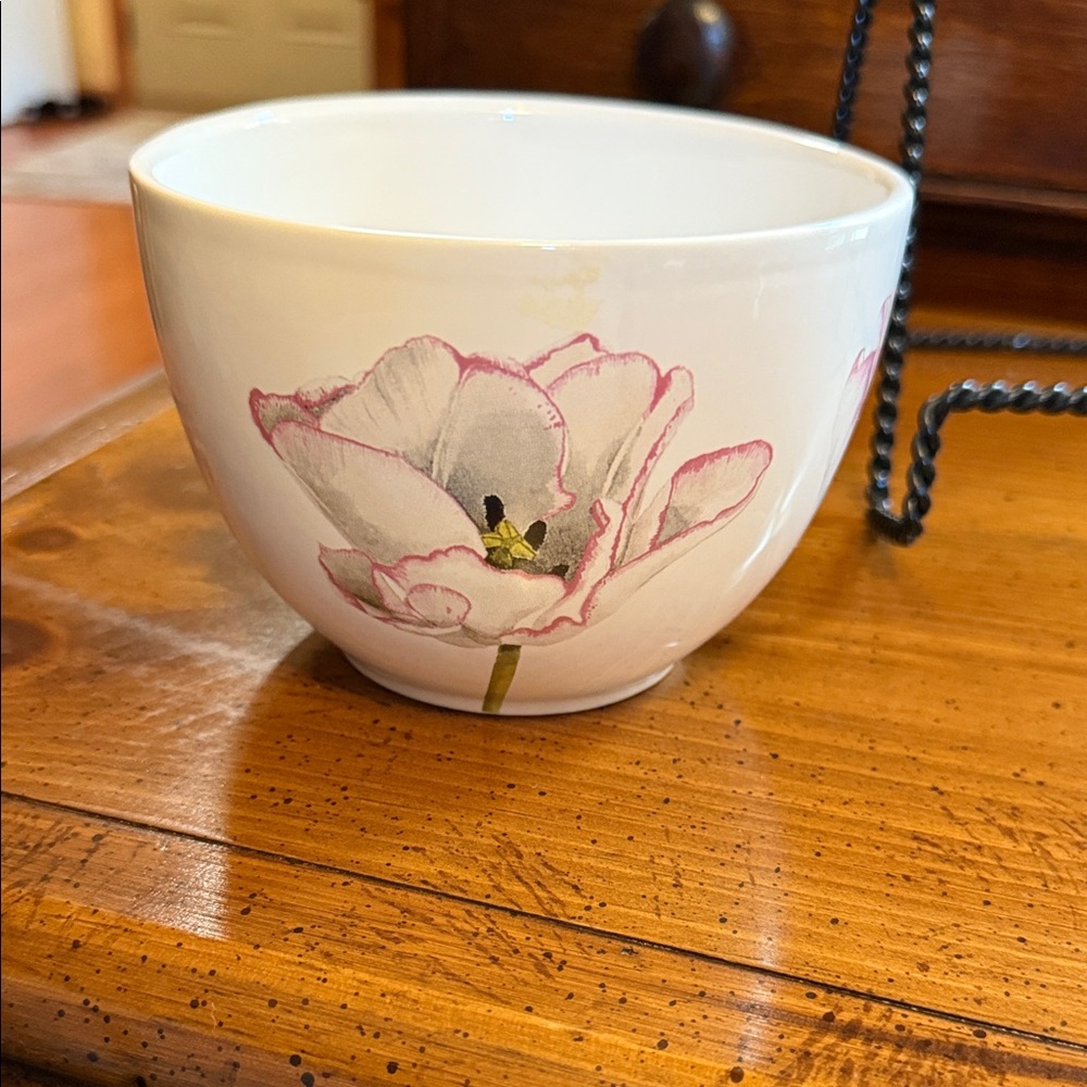 Hallmark White and Pink Floral Bowl